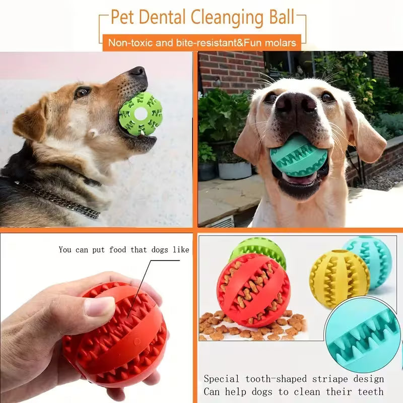 Interactive Gel Dog Ball Toy 2pc