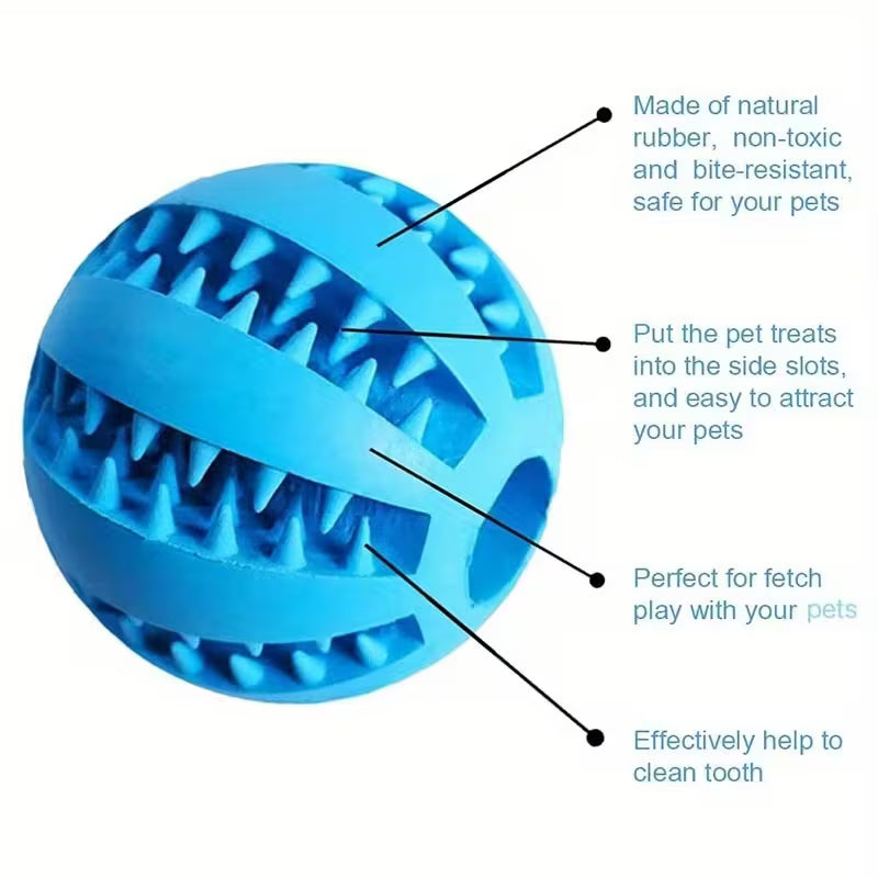 Interactive Gel Dog Ball Toy 2pc